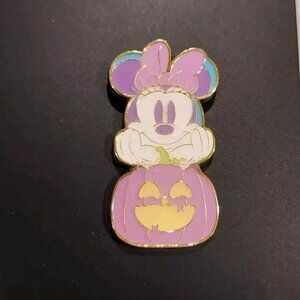 Loungefly Disney Minnie Mouse Pastel Pumpkin Halloween Enamel Pin NEW